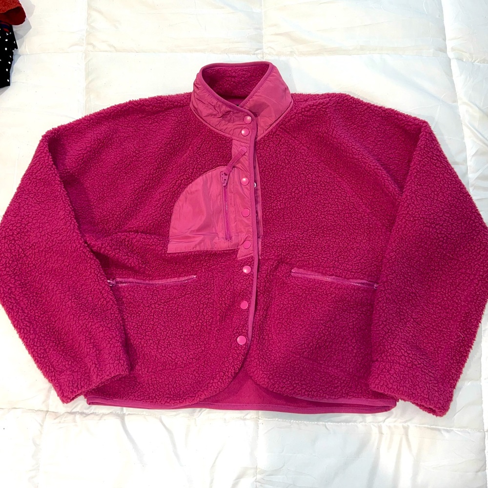 Love Tree Sherpa button up